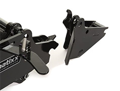 SnowEx Snow Plow, Removable Receiver Brackets