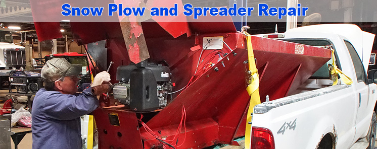 Snow plow and spreader repair